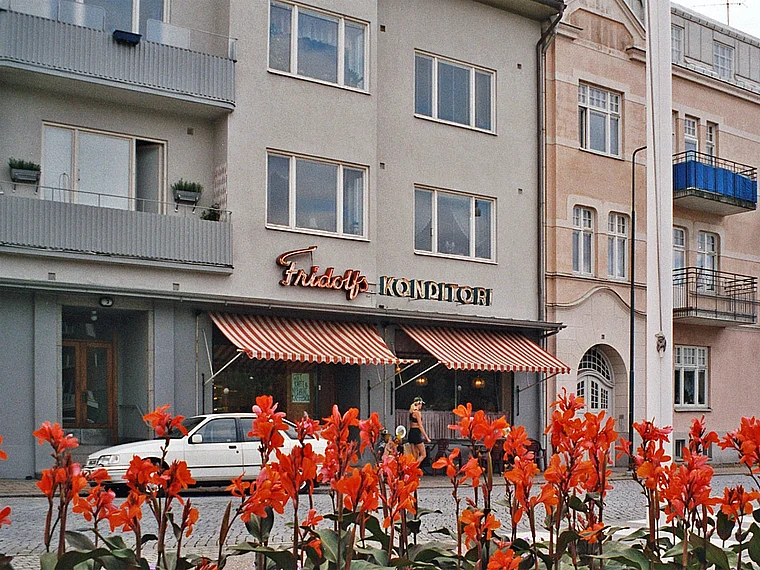 Südschweden Ystad Fridolfs Konditori außen