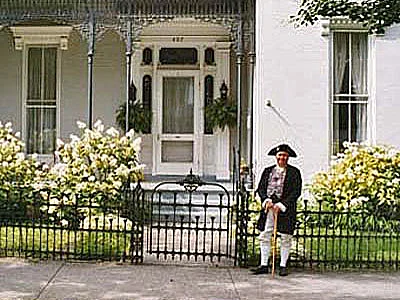 Kentucky Frankfort Russ Hatter in historischem Kostüm