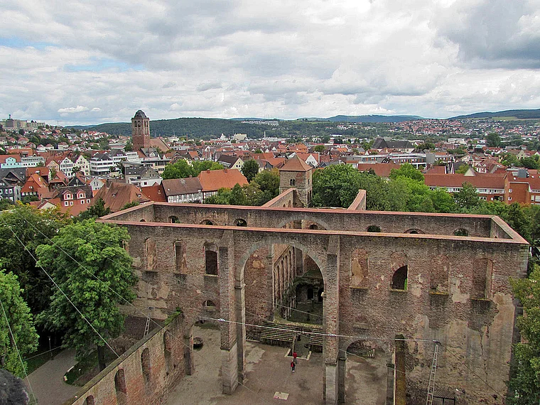 Bad Hersfeld Stiftsruine Glockenturm Aussicht