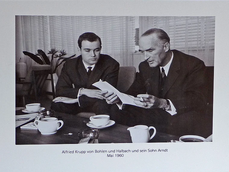 Essen Villa Hügel Foto Alfried und Arndt Krupp von Bohlen und Halbach