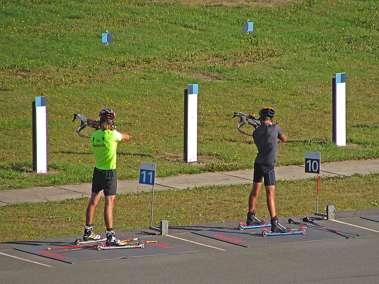 Oberhof Schießtraining Biathlon Sommer