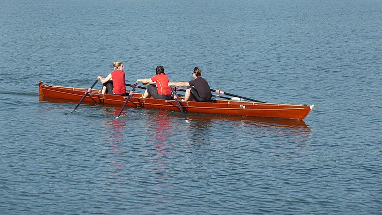 Essen Baldeneysee Ruderboot nah