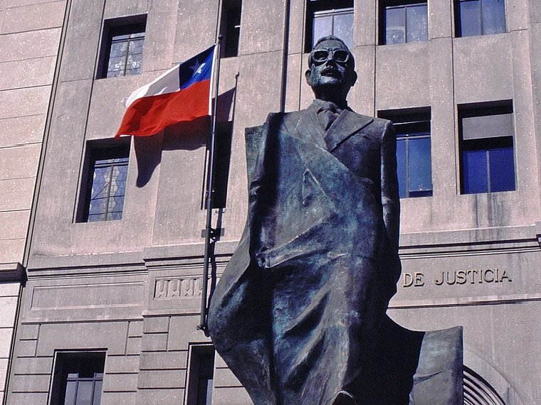 Santiago de Chile Denkmal Allende