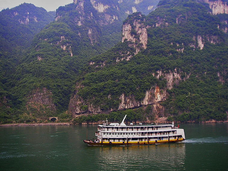Jangtsekiang Drei Schluchten altes Passagierschiff