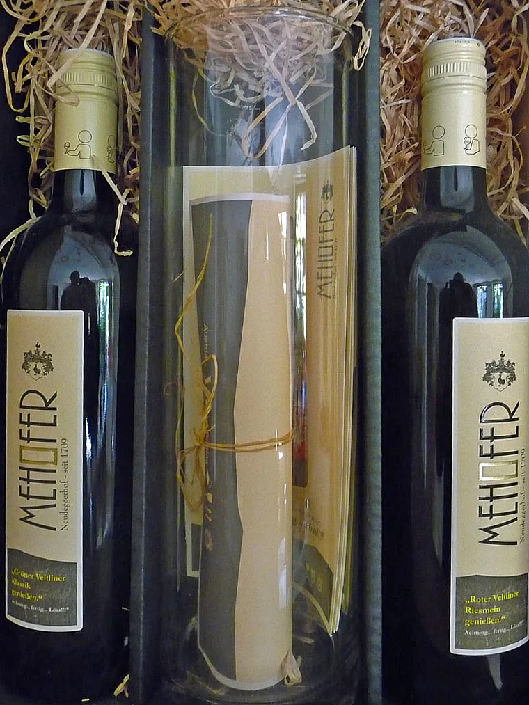 Weinviertel Großriedenthal Mehofer Weinflaschen