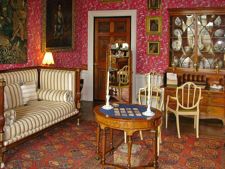 Yorkshire Howard Castle innen Porzellansammlung