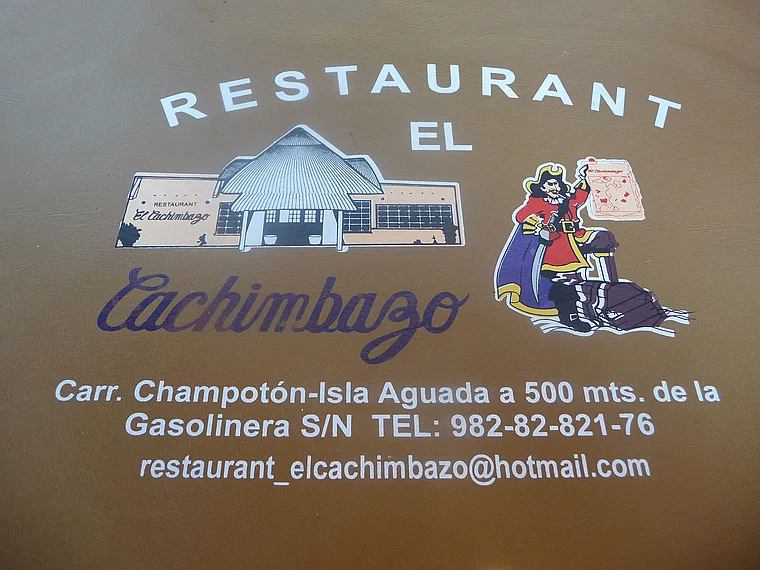 Mexiko Champoton El Cachimbazo Schild
