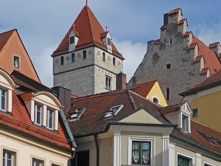 Regensburg Altstadt Giebel und Dächer