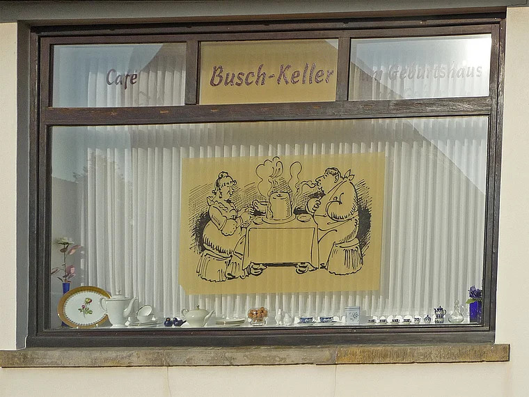 Wiedensahl Cafe Busch Keller außen