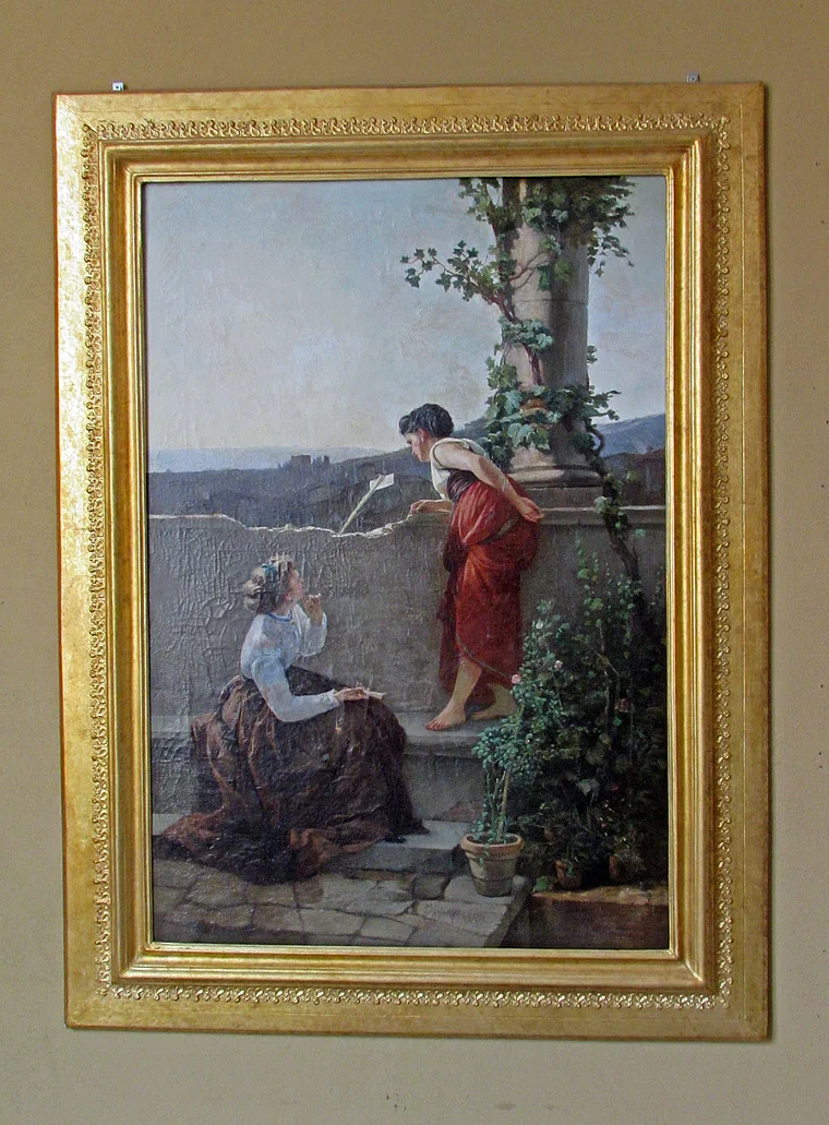 Gemälde la lettera von Raffaele Tancredi