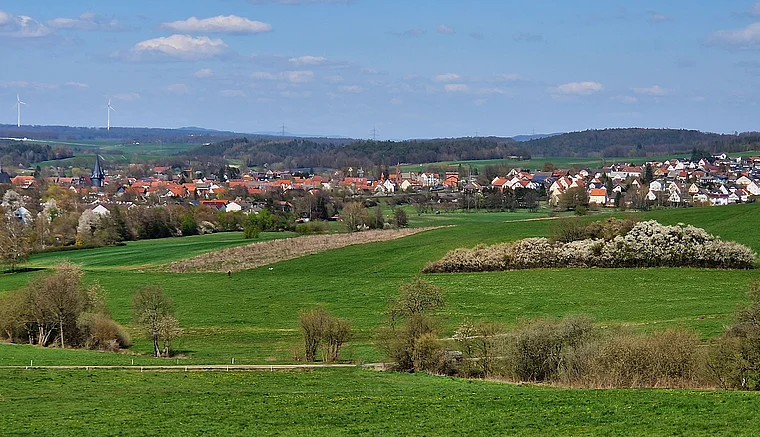 Neustadt Hessen von fern