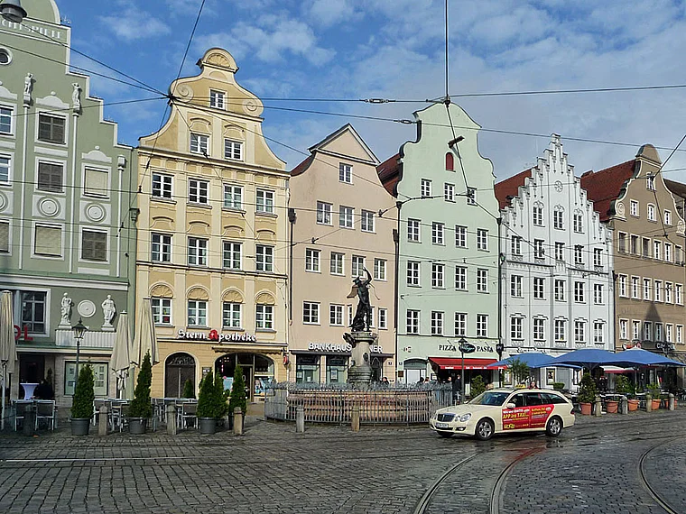Augsburg Maximilianstraße Fassaden