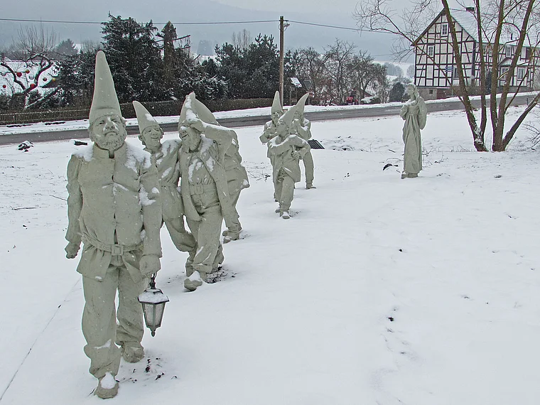 Bergfreiheit Schneewittchen Denkmal Winter
