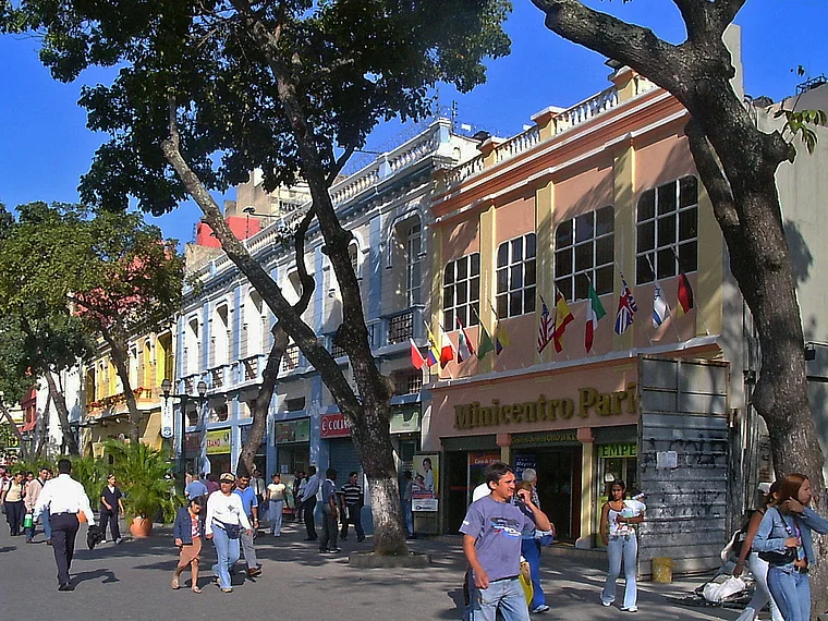 Venezuela Caracas bunte Fassaden