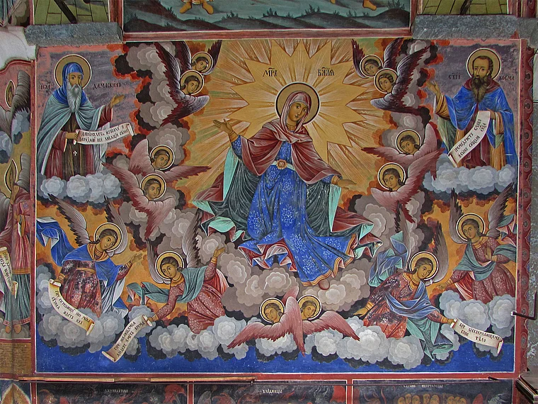 Bulgarien Rila-Kloster Madonnengemälde
