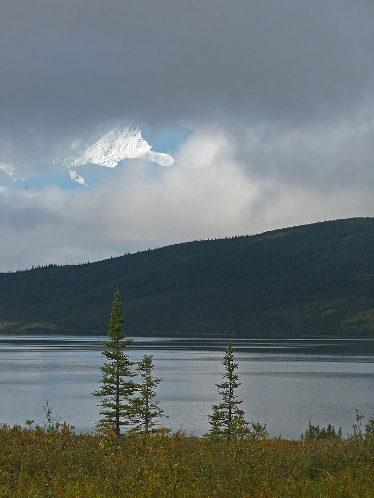 Alaska Denali National Park Wonder Lake Wolkenlücke