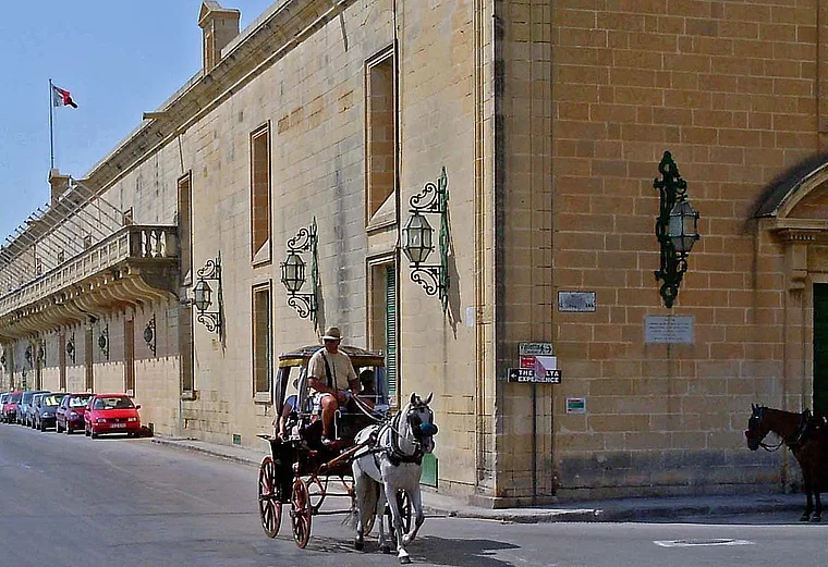 Malta Valletta Pferdekutsche