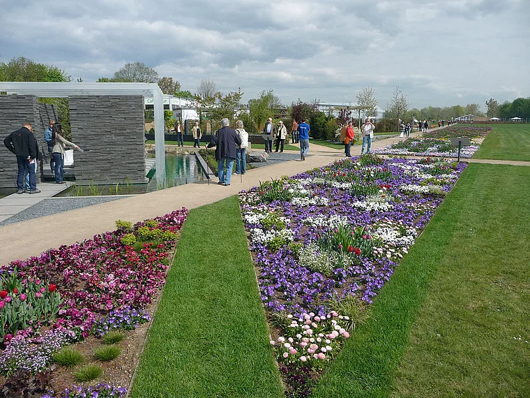 Koblenz Bundesgartenschau Festungsplateau Blumenbeete