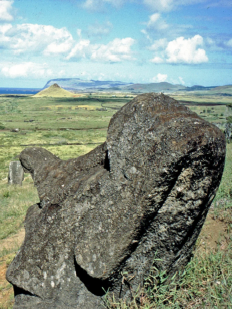 Osterinsel Moai Kopf