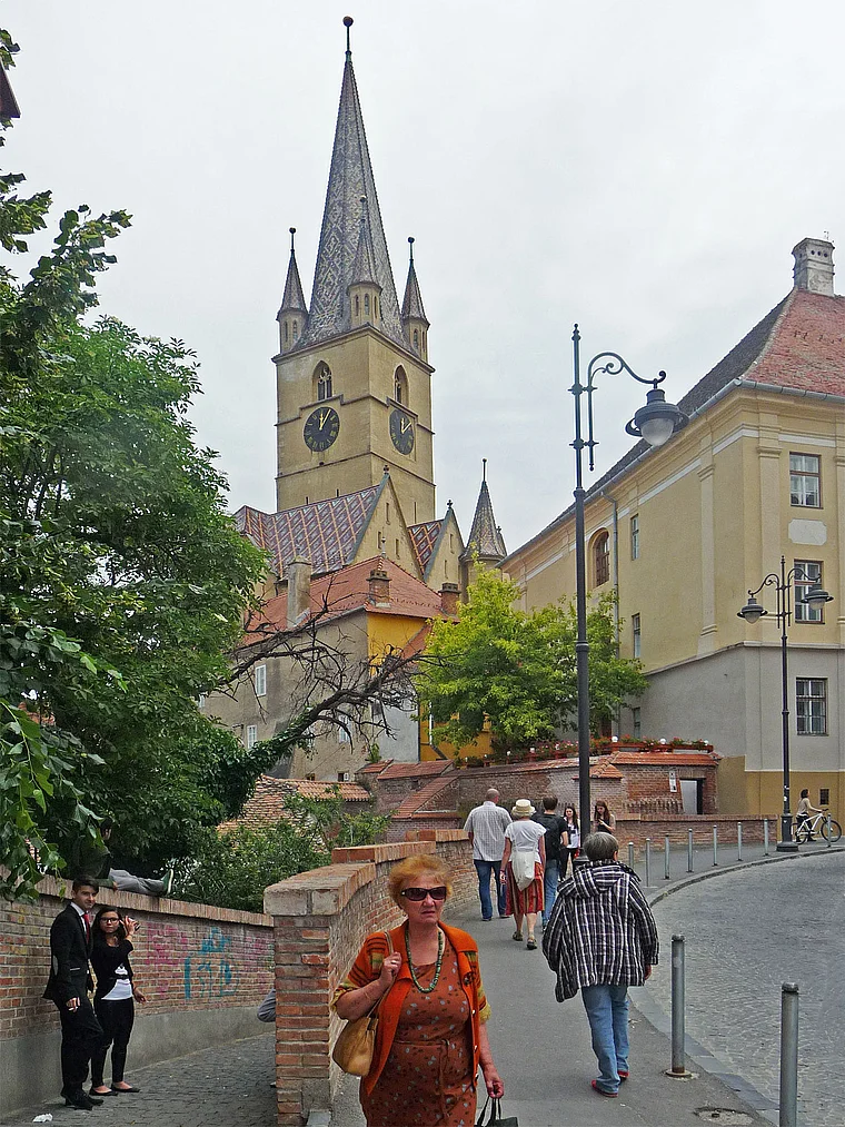 Rumänien Sibiu Turm evangelische Kirche