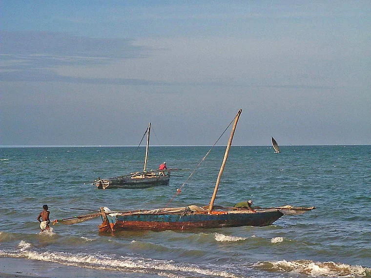 Tansania Bagamoyo Fischerboote