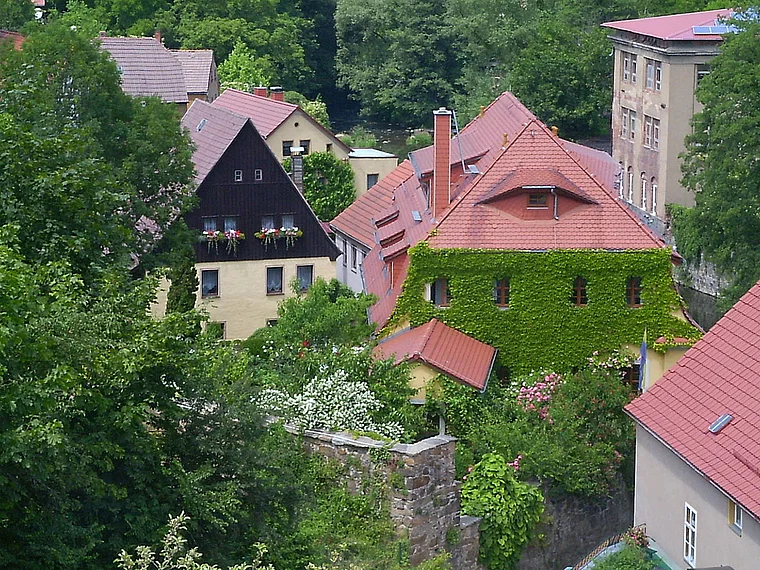 Bautzen Häuser am Spreeufer