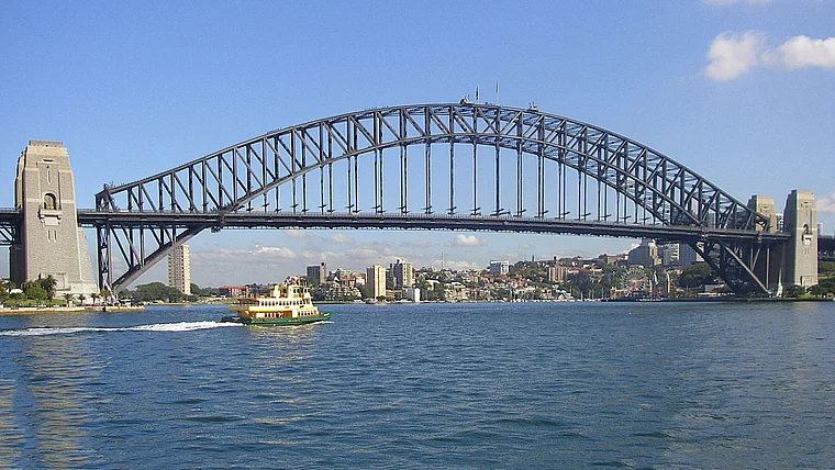 Sydney Hafenbrücke nah