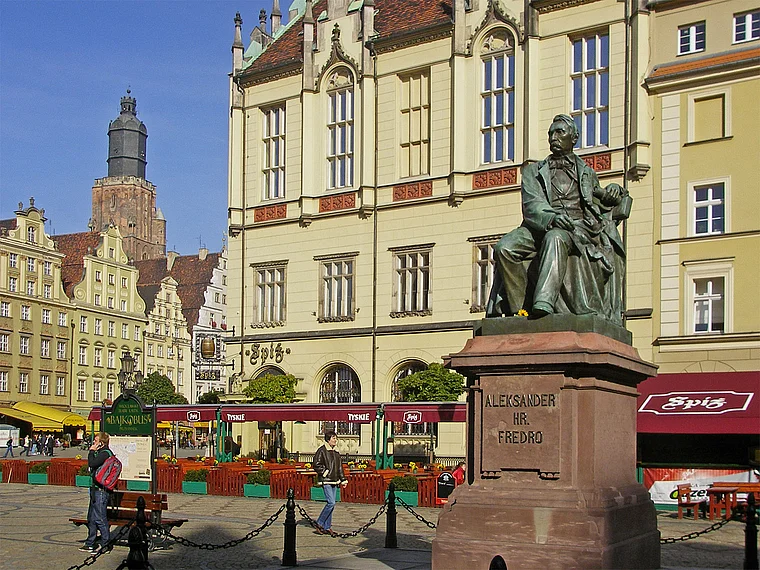 Breslau Ring Denkmal Aleksander Fredro