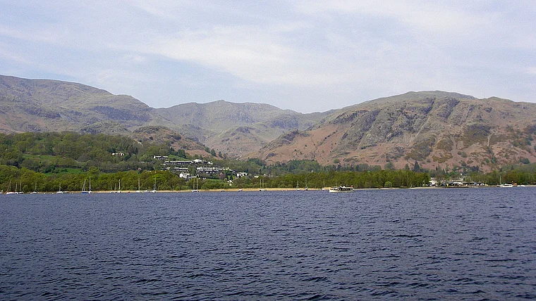 Lake District Coniston Water Blick von Brantwood House