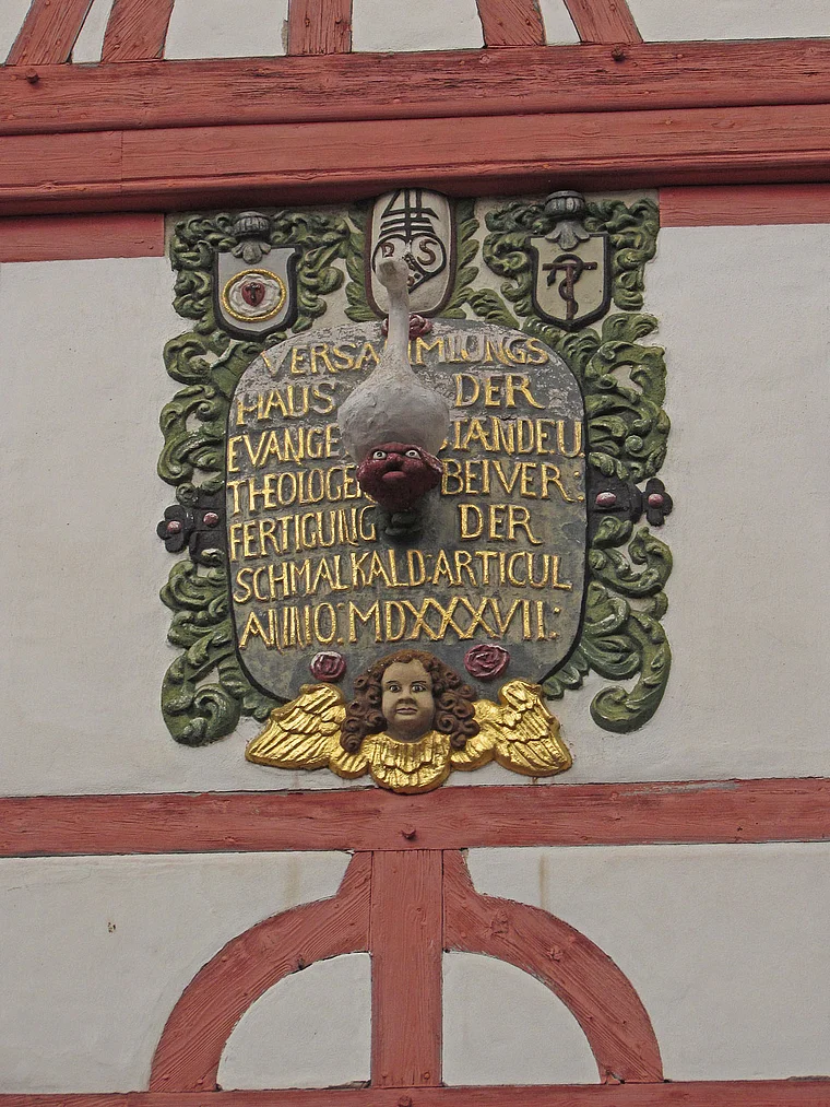Schmalkalden Lutherhaus Inschrift