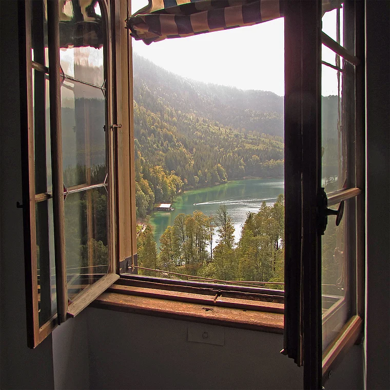 Schwangau Hohenschwangau Blick auf Alpsee