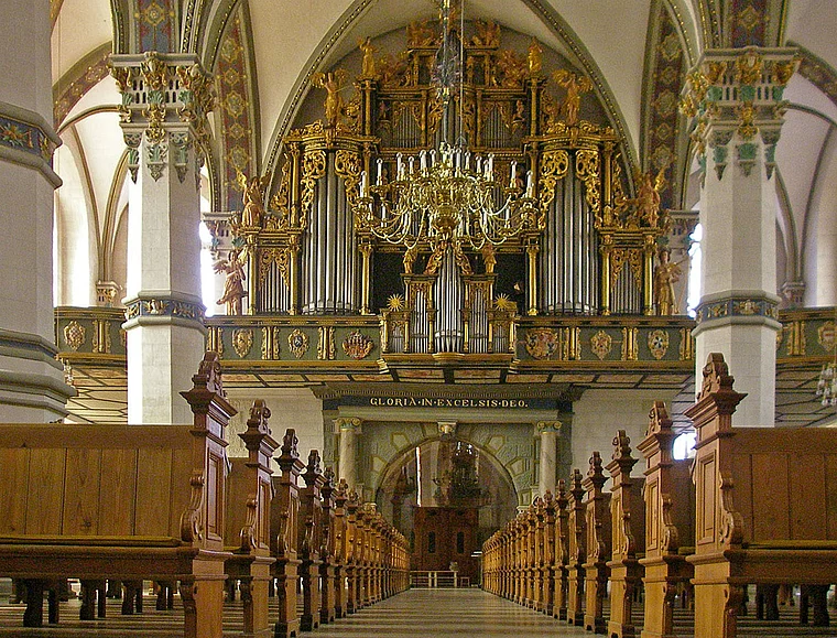 Wolfenbüttel Sz. Marien und Trinitatis Innenaufnahme Orgel
