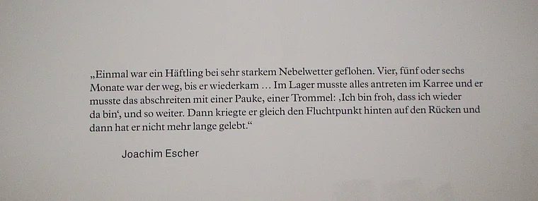 Wewelsburg Häftlingsbericht Joachim Escher