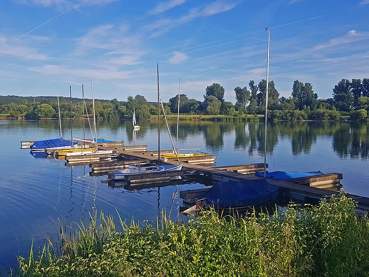 Langenselbold Kinzigsee Bootssteg