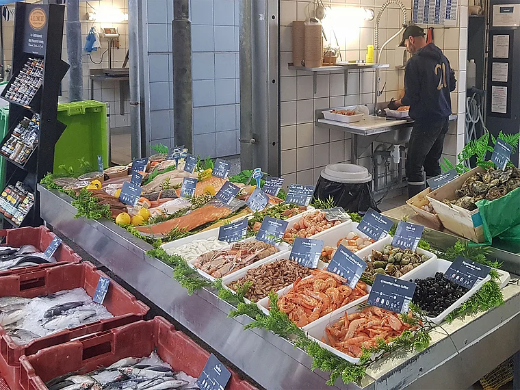 Boulogne-sur-Mer Fischmarkt Meeresfrüchte
