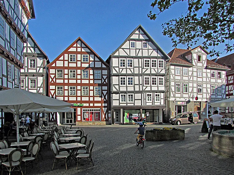 Melsungen Marktplatz Fachwerk