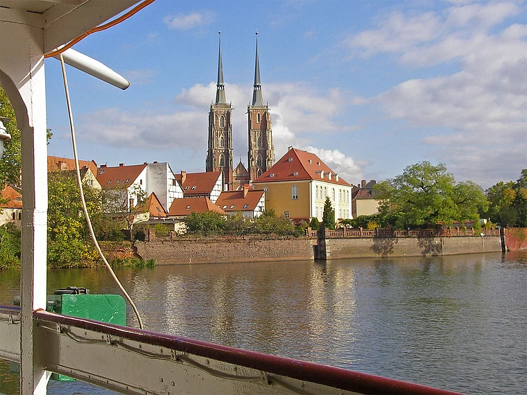 Breslau Nereida Blick auf Dominsel