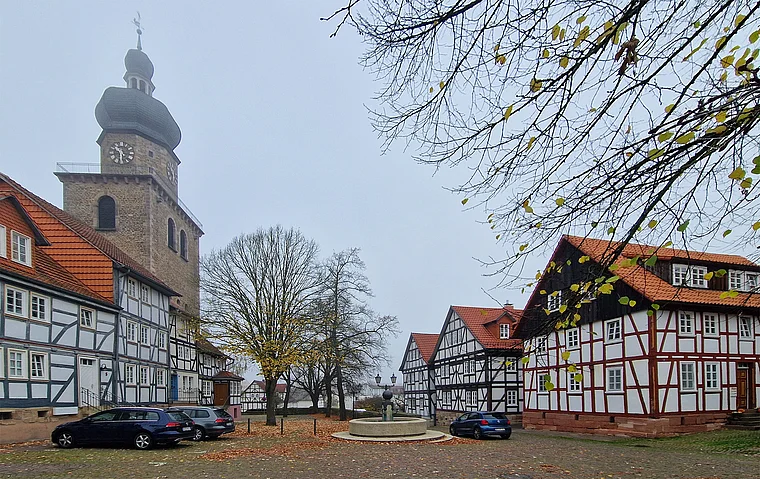 Bebra Lindenplatz Herbst