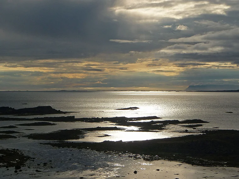 Island Abendlicht am Meer