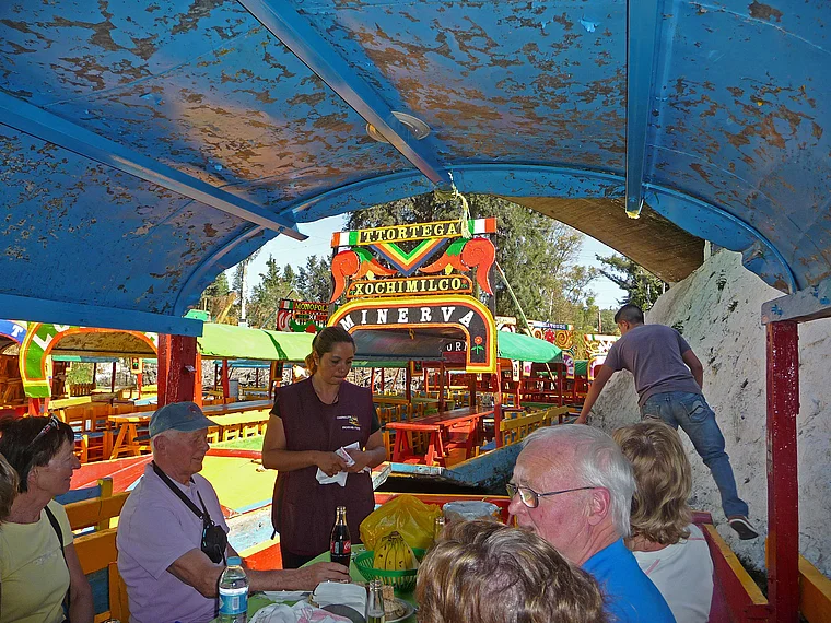 Xochimilco Mexiko Bootsfahrt