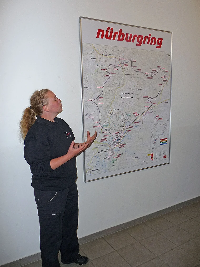 Nürburgring Führung Landkarte