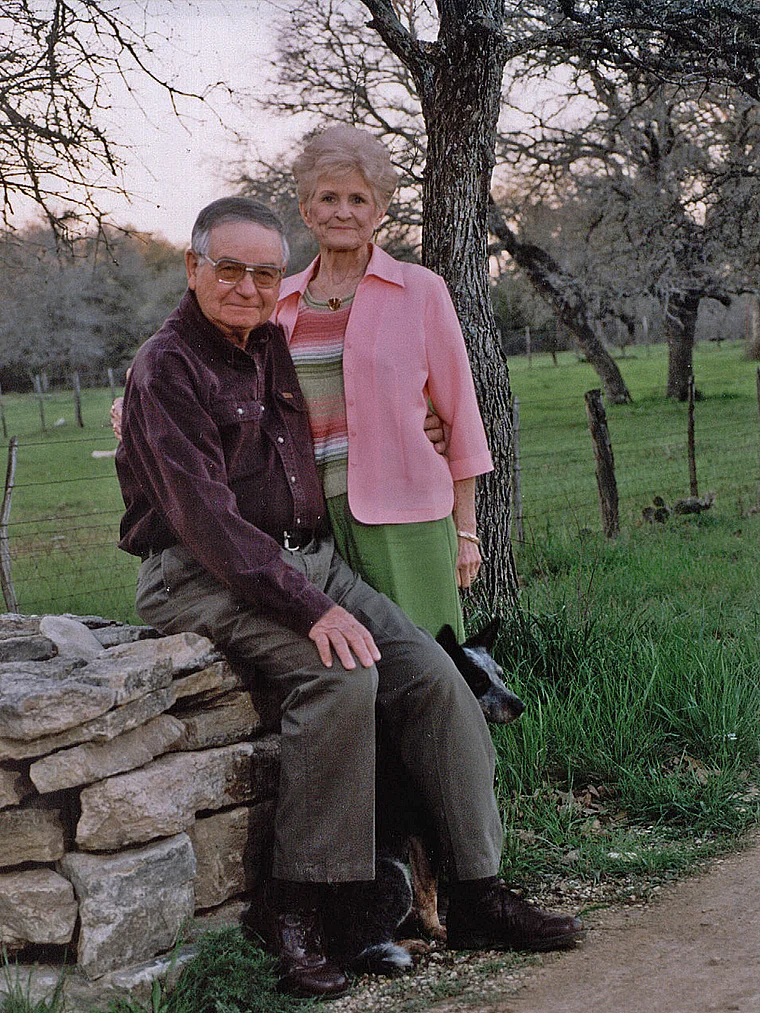 Texas Fredricksburg George und Nelda Vogel