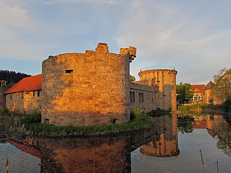 Friedewald Wasserburg am Morgen