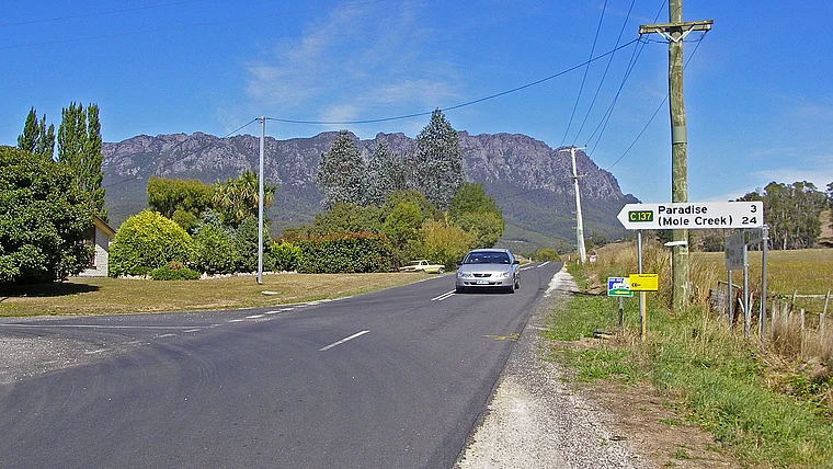 Tasmanien Wegweiser Paradise