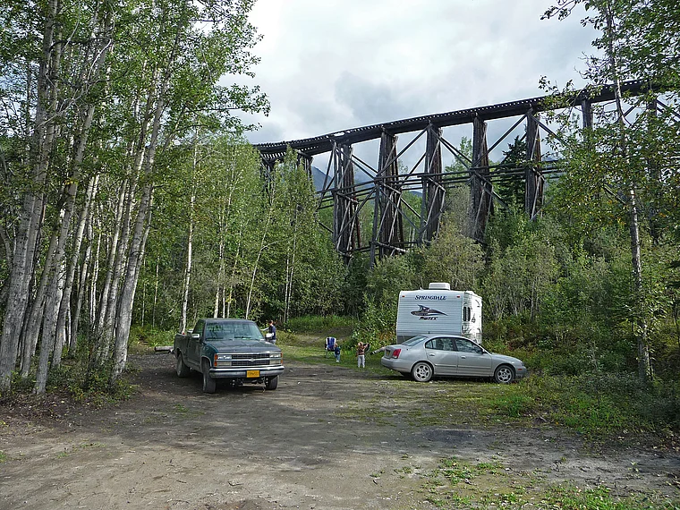 Alaska Kuskulana Bridge Wooden Wonder