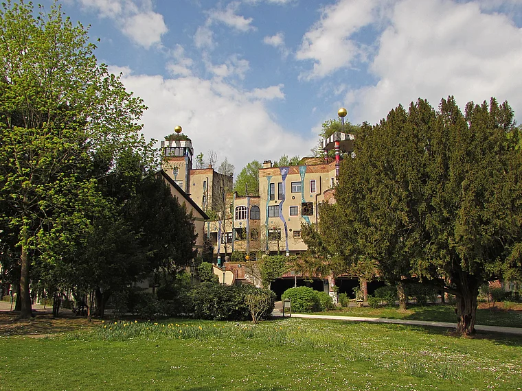 Bad Soden Quellenpark und Hundertwasserhaus