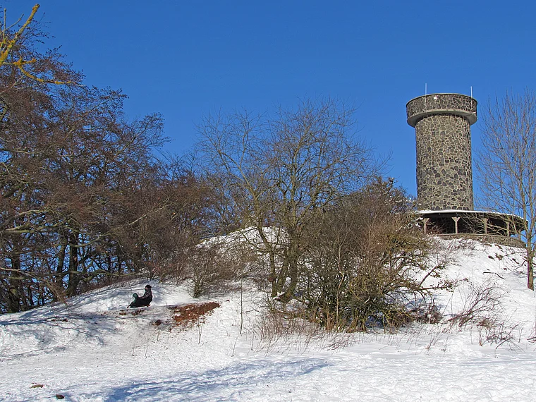 Schwarzenborn Knüllköpfen Aussichtsturm Winter