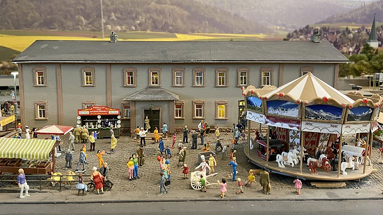 Glauburg Bahnhof Modell