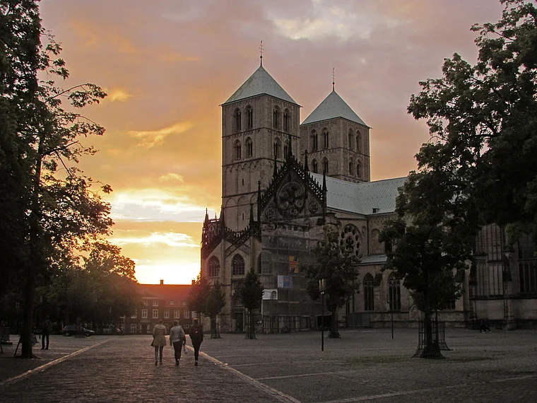 Münster Dom Sonnenuntergang