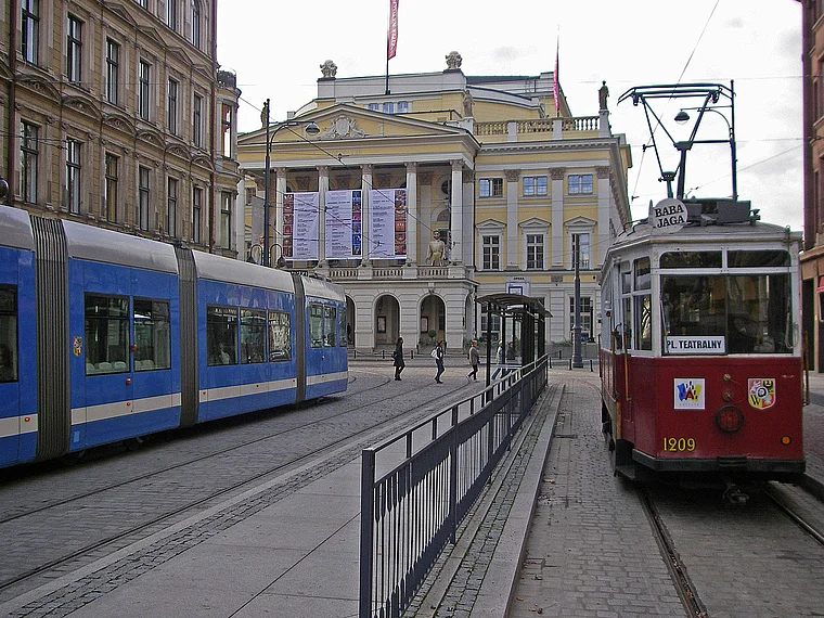 Breslau historisce Tram vor Oper